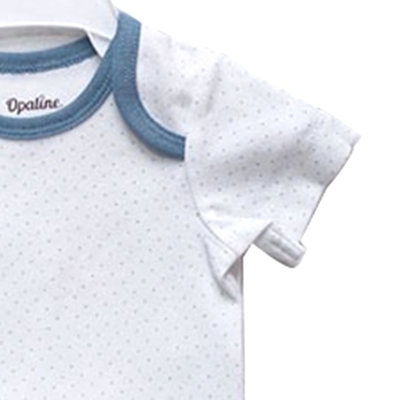 Short Sleeve Snap Button Design Summer Baby Clothes Romper 100% Cotton Customized Color