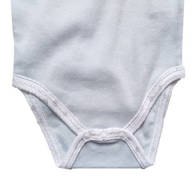 Short Sleeve Snap Button Design Summer Baby Clothes Romper 100% Cotton Customized Color