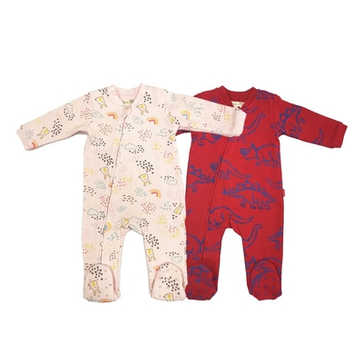 Polyester Customized Color Rompers Exquisite Workmanship Printing Pattern for Babies