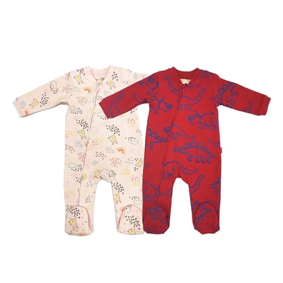 Polyester Customized Color Rompers Exquisite Workmanship Printing Pattern for Babies