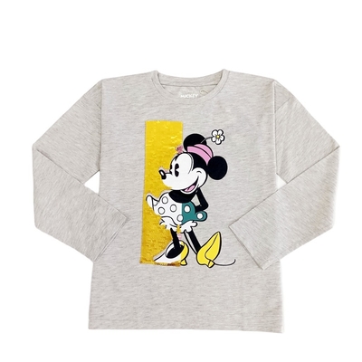 100% Cotton Kids T-Shirts Oversize Long Sleeve Girls T-Shirts with O-Neck Collar