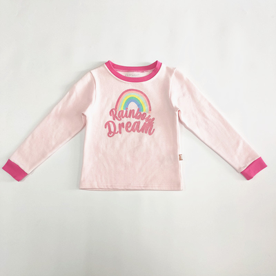 Customized Winter Home Wear Clothes Set Printed Kids Pajamas for Girls